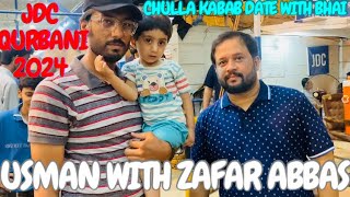 Usman With Zafar Abbas | JDC Qurbani 2024 | bike k kaam | Bhai main Chullu kabab Date | shaded garmi