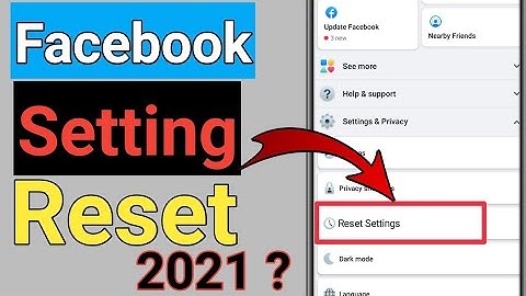 how to reset facebook settings | facebook setting reset kaise kare 2022