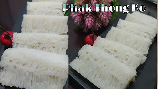 Phak thong ko (apem gula) kue tradisional