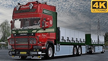 4K | ETS2 1.46 | Scania R560 V8 Open Pipe | Galați 🇷🇴 󠁧󠁢󠁳󠁣 - Pitești 🇷🇴