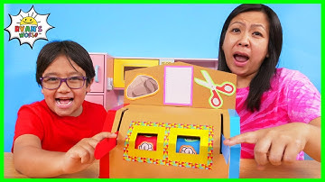 How to make DIY Rock Paper Scissors Machine from Cardboard!!!