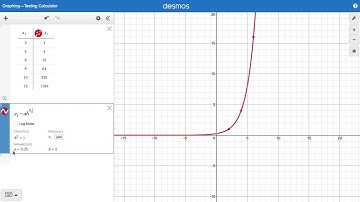 exponential on desmos