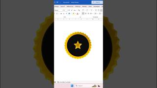 MS Word Logo Design Hack#ytshorts #logodesign #msword