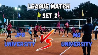 League Match JPR University VS MG University #volleyball #quickvolley