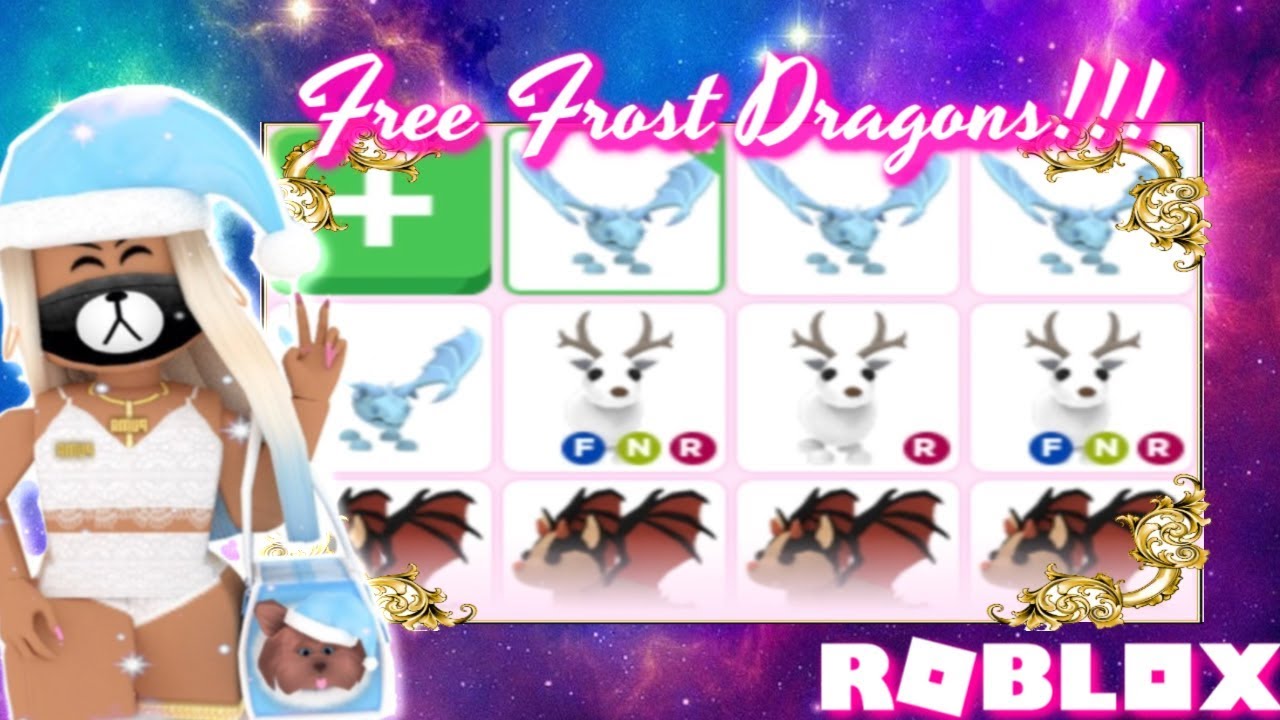 new frost dragon update adopt me roblox christmas pets