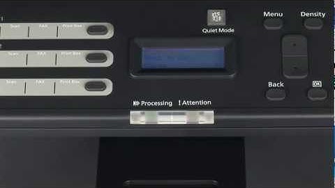 Printing a status page on the FS-1325MFP and FS-1320MFP