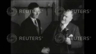 1938 TRANSPORT: Aircraft: 'Frobisher' at Croydon