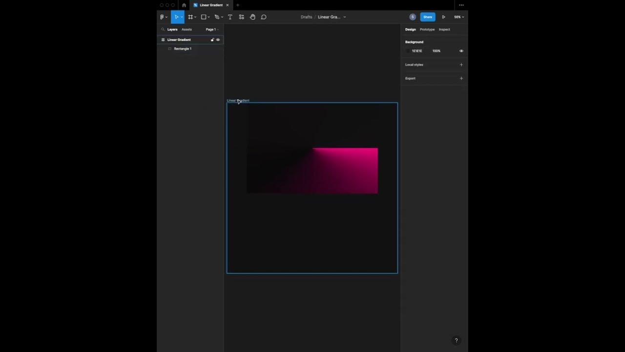 How to create Linear Gradient on Figma #trending - YouTube