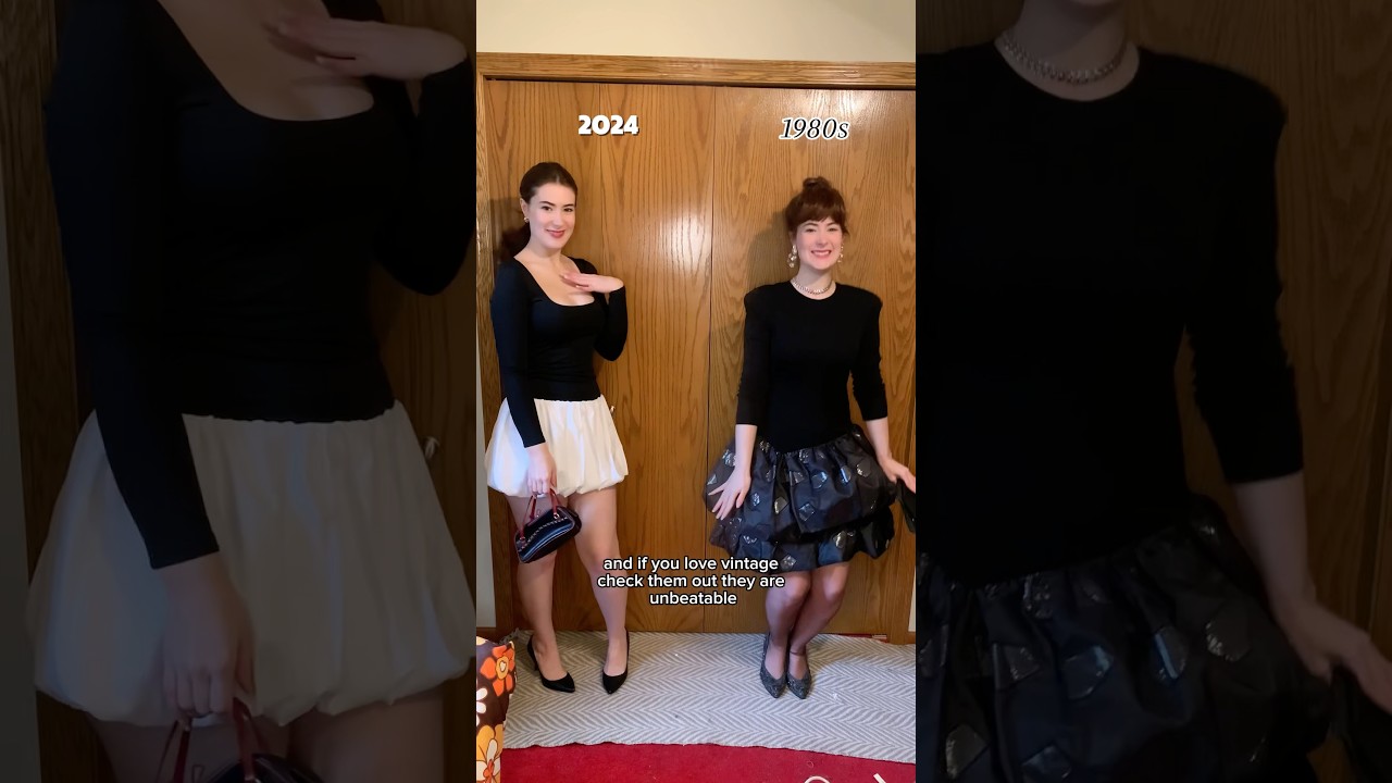 BUBBLE dresses NOW VS THEN 