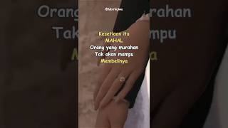 Pasangan yang SETIA itu MAHAL | Gak Murahan #katakatabijak #katamutiara #cinta #pasangan #shorts
