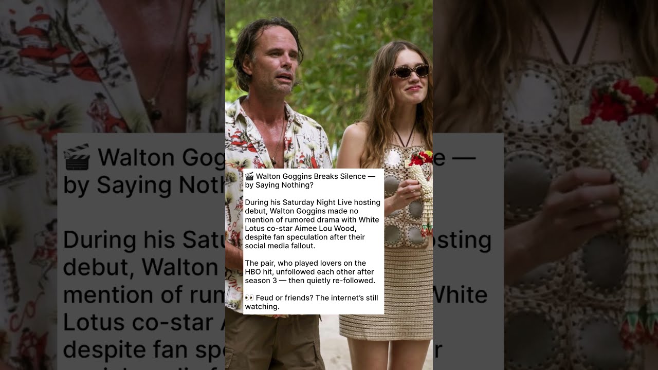 Walton Goggins Breaks Silence On Aimee Lou Wood 