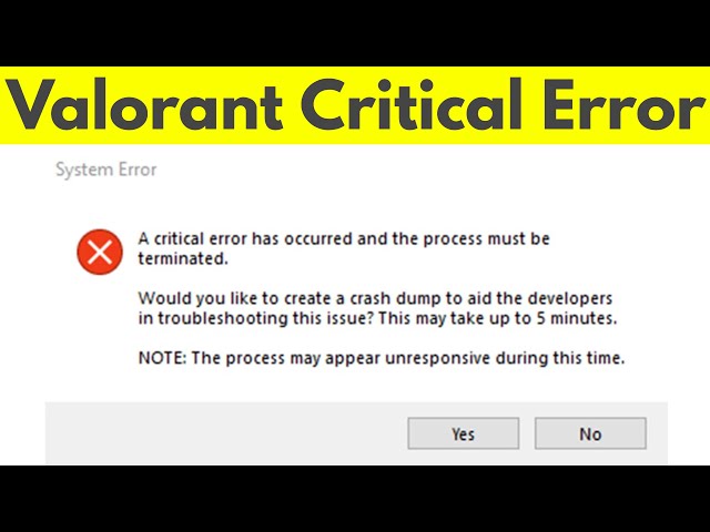 Valorant 'A Critical Error Has Occurred': How To Fix - TRN Checkpoint