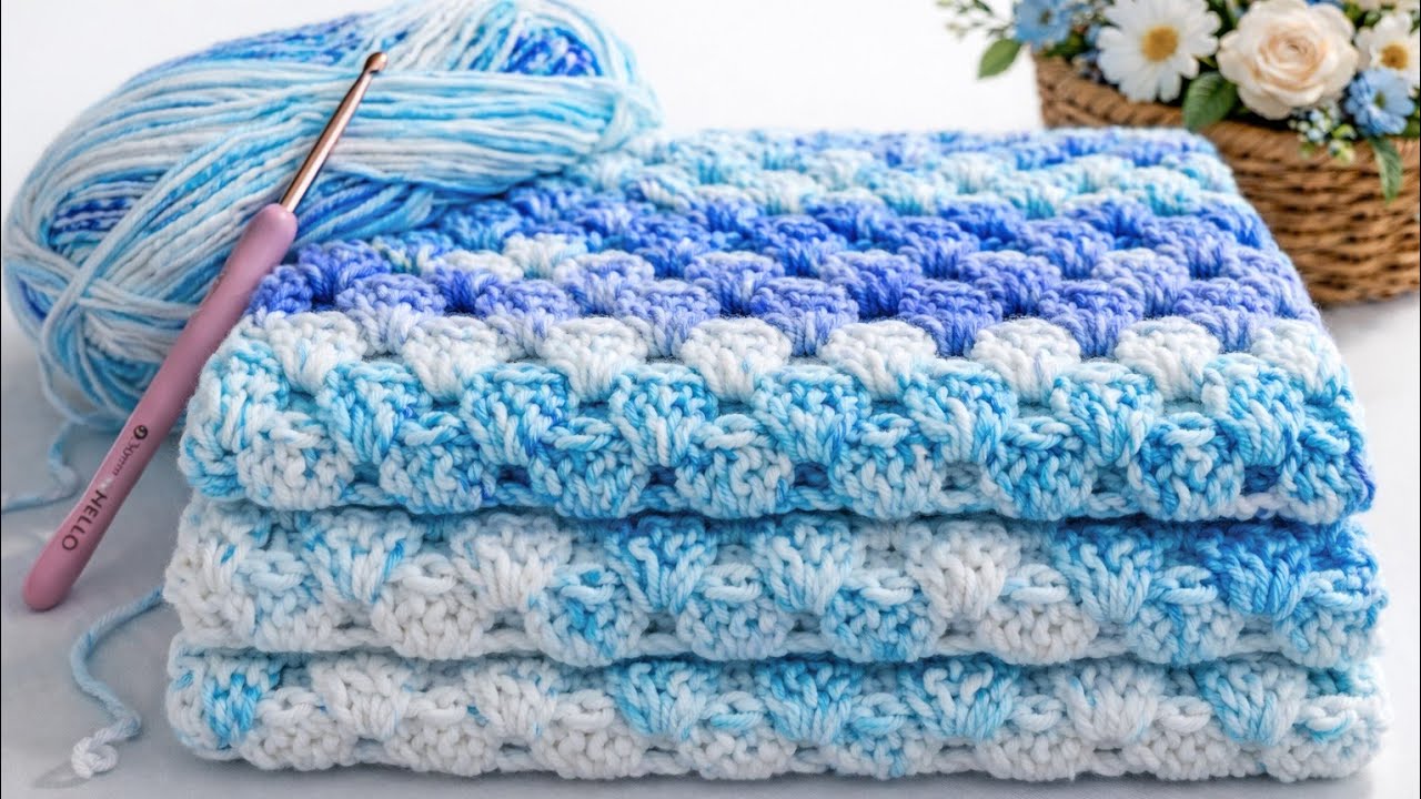 Я никогда раньше не видела такой простой и красивой схемы вязания крючком!