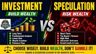 IM-2. Investment Management Concepts | Investment vs Speculation Explained