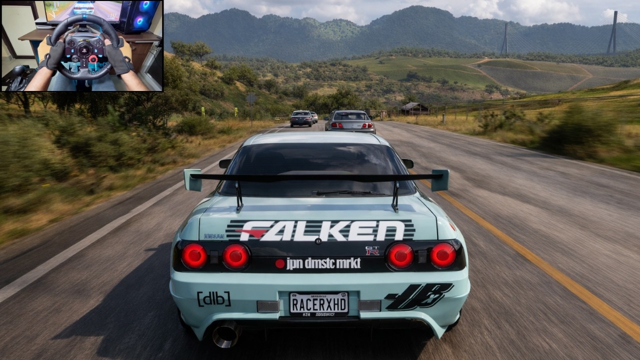 Nissan Skyline GT R V SPEC VS Retro Super Cars Forza Horizon 5 PS5 G29