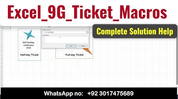 Excel_9G_Ticket_Macros | Excel 9G Ticket Macros | excel 9g ticket macros |#excel9g #ticketmacros #9g