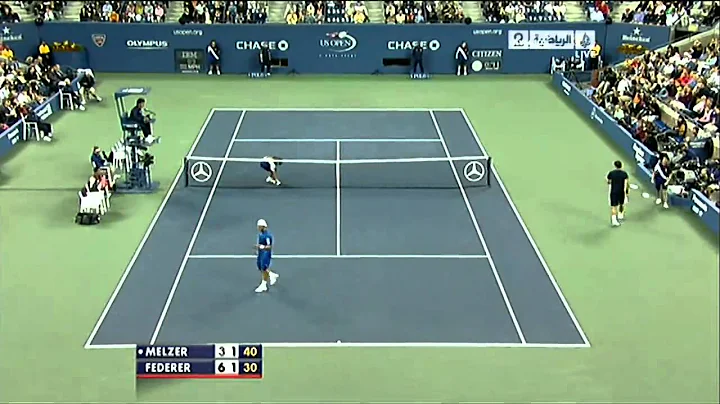 Federer VS Melzer US Open 2010