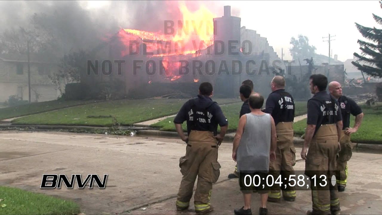 Hurricane Ike Aftermath Part 7 - out of control fires.