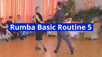 Rumba Basic Choreography 5 | Open Hip Twist, Cuban Rocks, Hockey Stick