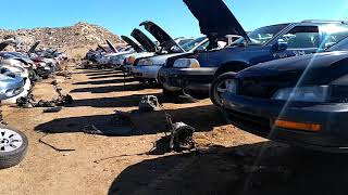 Trip to the salvage yard for starter and AC compressor. Then finished up the C30 cylinder head job.