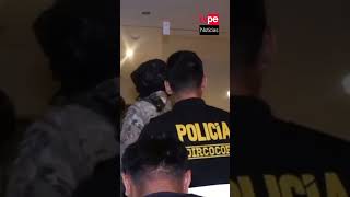 El momento del allanamiento a la vivienda de Piero Corvetto