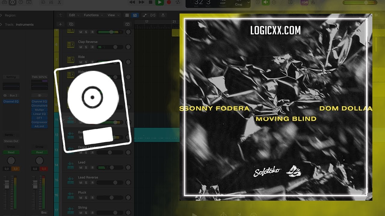 Sonny Fodera & Dom Dolla - Moving blind (Logic Pro Remake)
