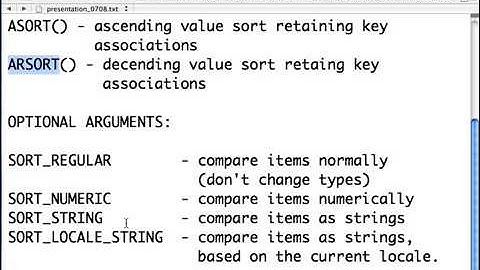 php Tutorial for Beginners 55  Sorting Arrays