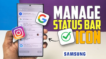 Hide or Show App Icons on Samsung Status Bar | Here