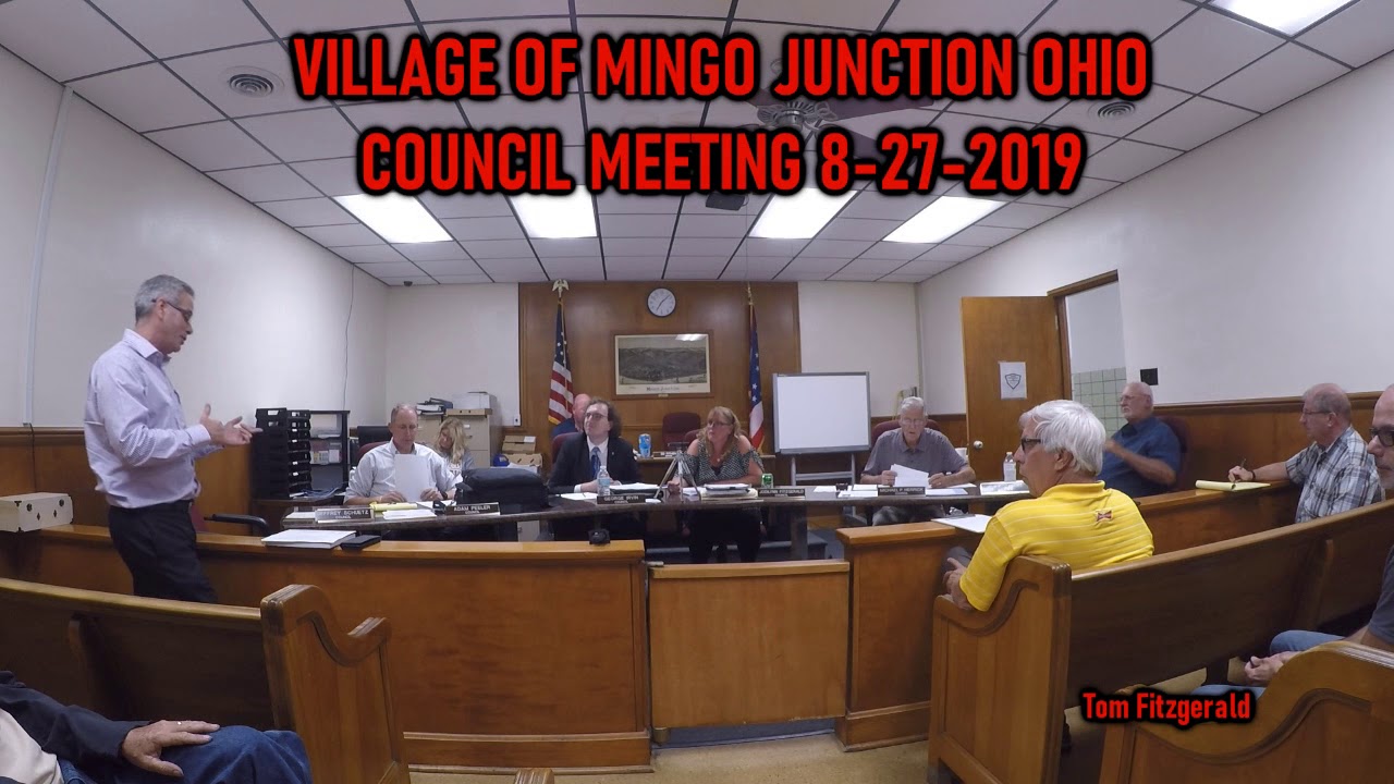 VILLAGE OF MINGO JUNCTION OHIO COUNCIL MEETING 8272019 YouTube