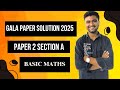 Class 10 Gala 2025 Basic Maths Paper 2 Section A Solution | GSEB | Class 10th | Nilesh Rabari