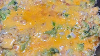 Easy One Pot Meal The Kids Will LOVE | Cheddar Broccoli Chicken & Rice!