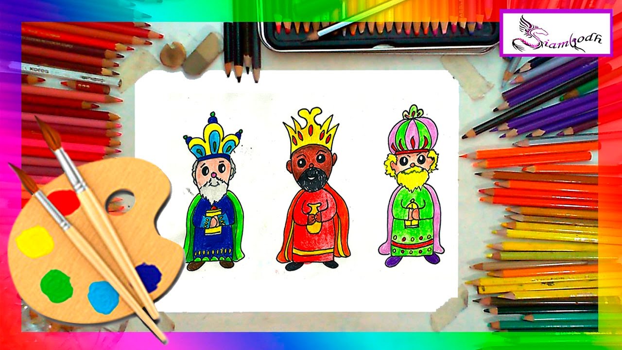 Featured image of post C mo Dibujar A Los Reyes Magos F cil Para Ni os Nuevo tutorial de c mo dibujar a los tres reyes magos de oriente para navidad kawaii f cil paso a paso