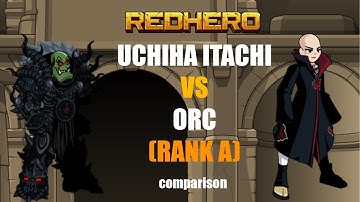 Uchiha Itachi vs Orc (Rank A) Classes Duel #2 Aqw Private Server RedHero