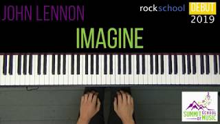 NEW Rockschool Debut 2019: Imagine - John Lennon | Piano cover with sheet music