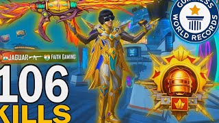 106 Kills Solo Squad Record Match Pubg Mobile