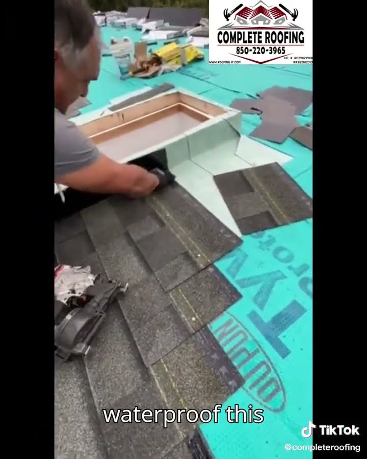 Recent roofing job: Step Flashing for Skylight