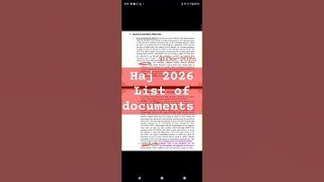 Haj 2026 | List of documents #haj2026 #hajj2026 #hajcommittee #hcoi