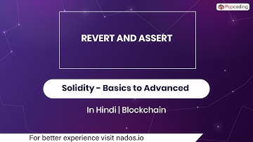 35. Revert And Assert | Blockchain | Solidity ^0.8 In Hindi