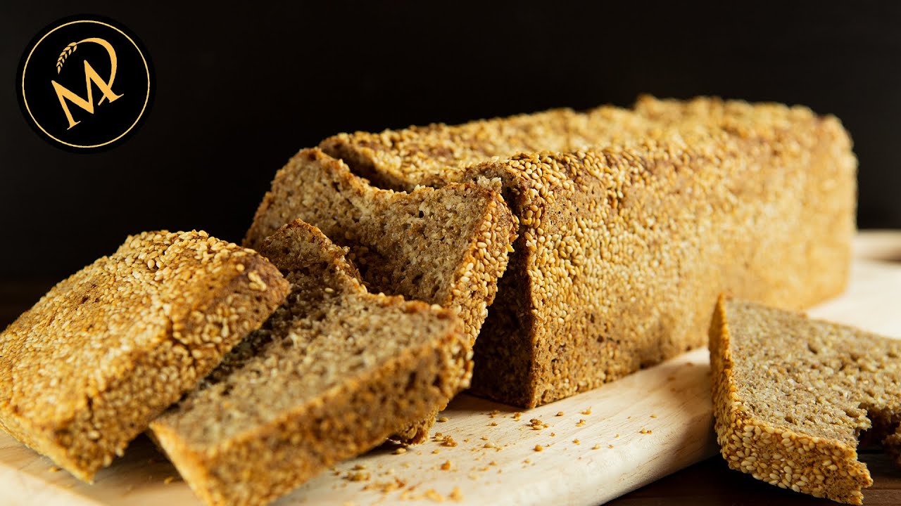 Gesundes Roggenvollkornbrot mit Sesamsamen