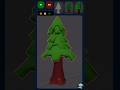 Texturing Stylized Low-Poly Tree in Blender! #shorts #ytshorts #shortvideo #blender #lowpoly #3dart