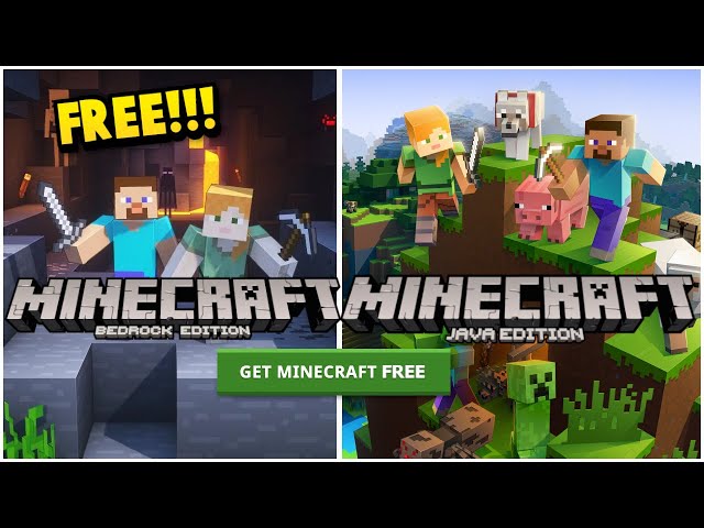 Download Minecraft Java Edition & Bedrock Edition For Free