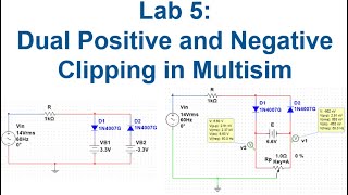 Lab 5 Dual positive and negative circuits in Multisim