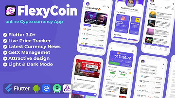 Cryptocurrency App using Flutter, Crypto Currency Wallet App using Flutter + GetX State Management