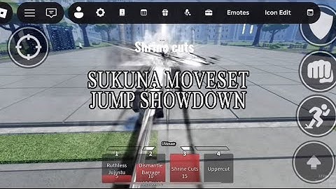 Sukuna moveset | Jump showdown Skill Builder