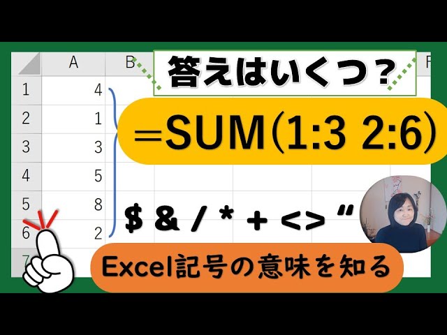 超重要 基礎基本excelで使う記号 演算子 の意味を知ろう Youtube