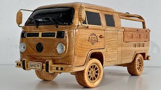 How a carpenter restores a 1976 Volkswagen Type 2 car - Woodworking Art by Woodworking Art 377,354 views 1 year ago 8 minutes, 52 seconds