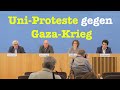 Studentenproteste gegen krieg in gaza statement von professoren  bpk 21 mai 2024