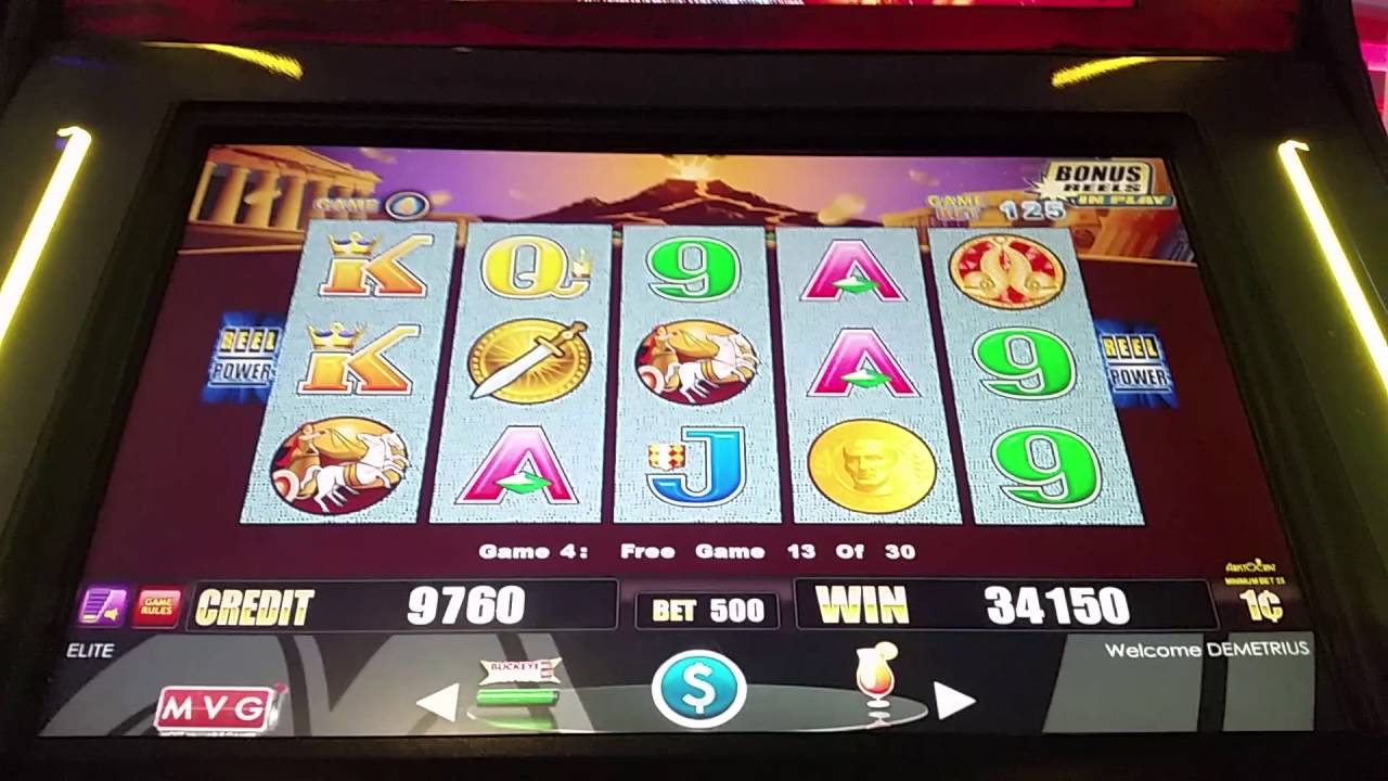 samuel demetrius hill Pompeii 5 coin retrigger max bet bonus games