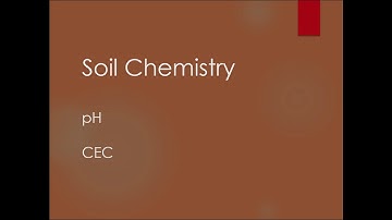 Soil Chemistry Introduction