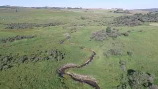 Alberta Aerial - Farm landscape